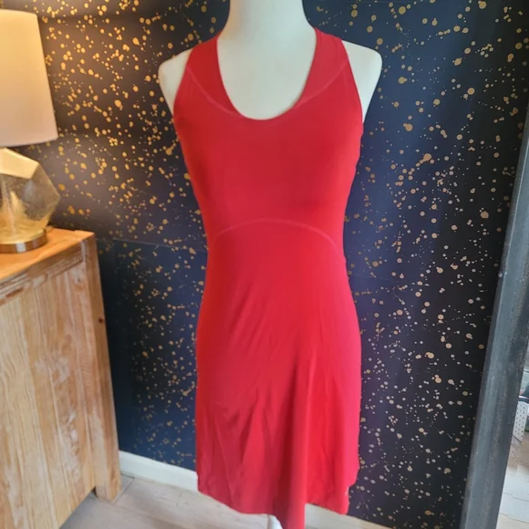 open lace back dress Women Seamless Tank Athletic Dress Pleated Golf Dress with Built in Shorts  and Bra  Attraco